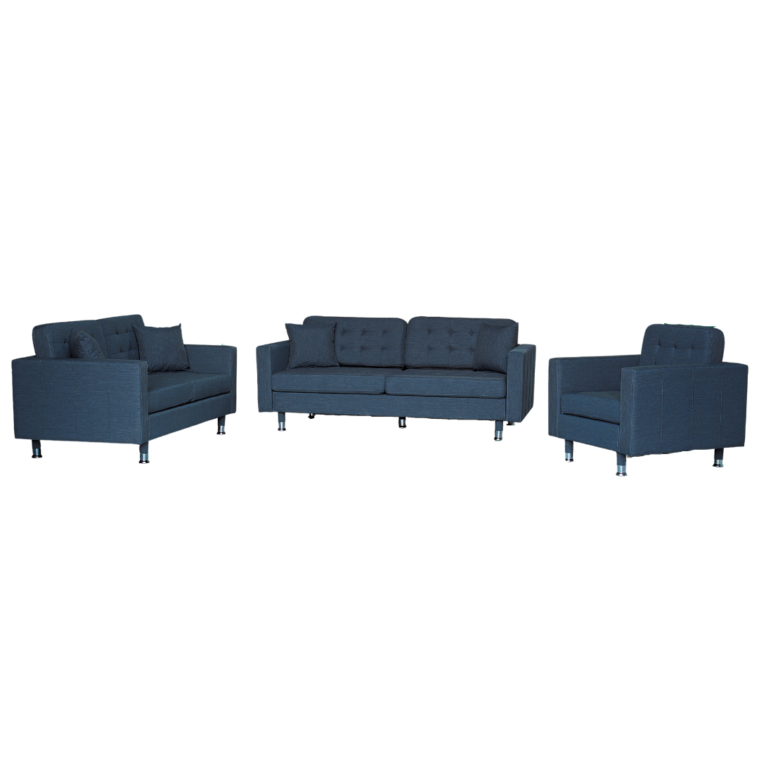 RONA SALON 3+2+1+FAUTEUIL 1 SANS ACCOUDOIRE BLEU - Bleu RONA SALON 3+2+1+FAUTEUIL 1 SANS ACCOUDOIRE BLEU - Bleu