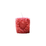 ROSE COEUR BOUGIE PARFUMEE 7,8x4,5x7,8 CM