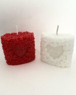 ROSE COEUR BOUGIE PARFUMEE 7,8x4,5x7,8 CM