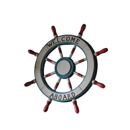 ROUE BATEAU WELCOME ABROAD 62X3.5X62CM