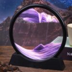 SABLIER 3D EN VERRE ROND 18 CM