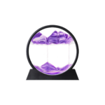 SABLIER 3D EN VERRE ROND 18 CM