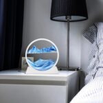 SABLIER 3D EN VERRE ROND 25 CM COULEUR MIX