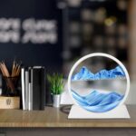 SABLIER 3D EN VERRE ROND 25 CM COULEUR MIX