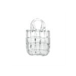 SAC VASE DE FLEUR EN VERRE TRANSPARENT14.5X8X22CM