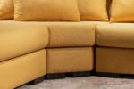 SALON D’ANGLE ZOOM AVEC POUF GRATUIT
