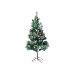 SAPIN DE NOËL ARTIFICIEL GIVRÉ DÉCORÉ AVEC DES POMMES DE PIN 180 CM