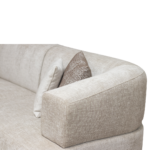 SELINO SALON  D'ANGLE MODERNE  DIM 250X335CM+FAUTEUIL 1PLACE  CL GRIS