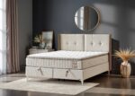 SERENA SOMMIER 160x200CM AVEC RANGEMENT + 2 CHEVETS+MATELAS SERENA