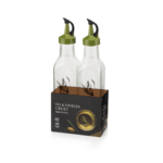 SET 2 HUILLIERE EN VERRE