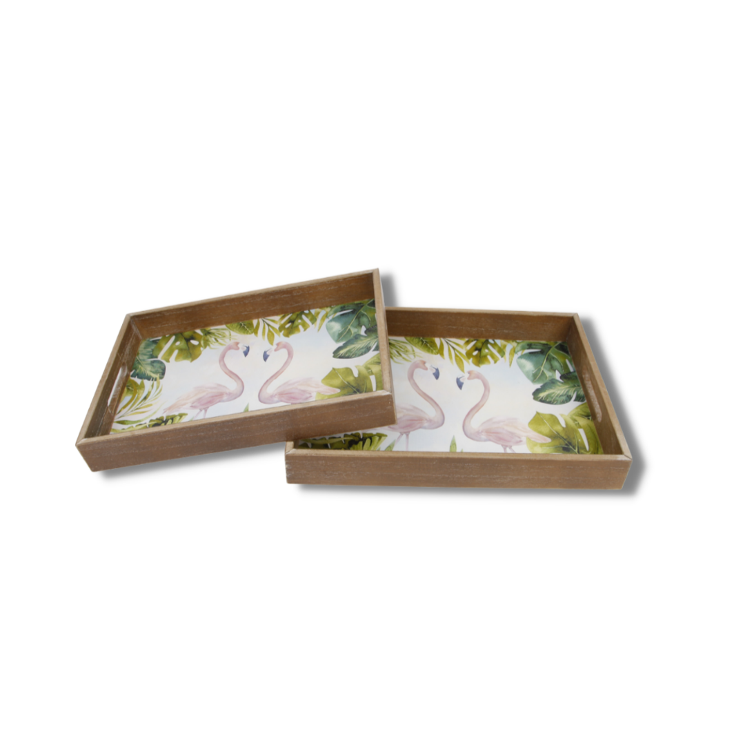 SET 2 PLATEAUX EN BOIS SET 2 PLATEAUX EN BOIS