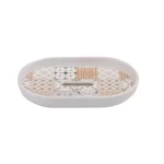 SET ACCESSOIRES SALLE DE BAIN 6 PCS STYLE MOSAIQUE