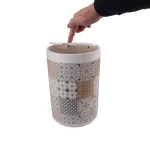 SET ACCESSOIRES SALLE DE BAIN 6 PCS STYLE MOSAIQUE