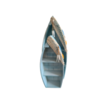 ÉTAGÈRES DE RANGEMENT DE BATEAU EN BOIS MARINE 20X9X48 CM