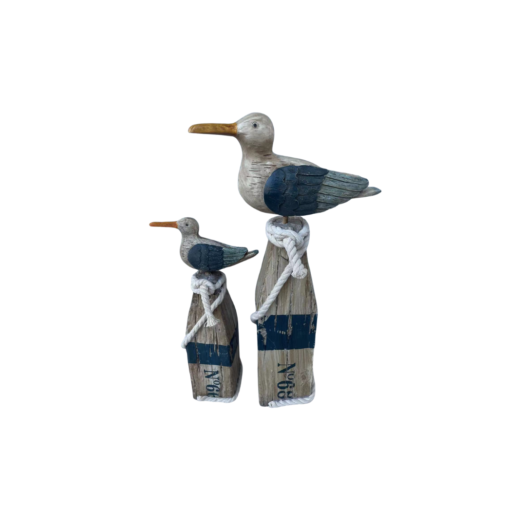 SET DE 2 SCULPTURES MOUETTE DE MER SET DE 2 SCULPTURES MOUETTE DE MER