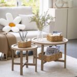 SET DE 3 PANIERS DE RANGEMENT ROTIN 35X22X10CM