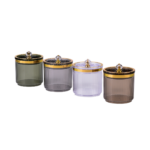 SET DE 4 BOITES DE PRESENTATION AVEC SUPPORT DOREE