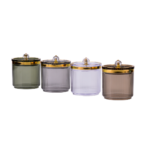 SET DE 4 BOITES DE PRESENTATION AVEC SUPPORT DOREE