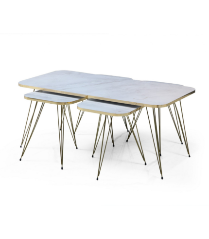 SET DE 5 TABLES MARBRE