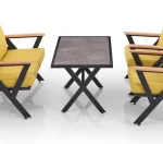 SET DE SALON JARDIN VIDA  2+1+1 + TABLE RECTANGULAIRE