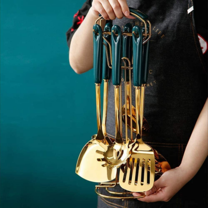 SET DE USTENSIL DE CUISINE  ROYAL VERT