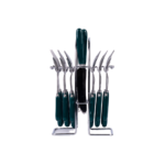 SETL COUVERT VERT AVEC SUPPORT METAL DORE