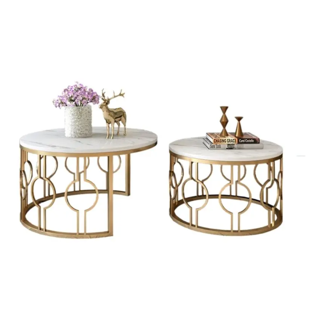 SKY DUO TABLE BASSE LUX RONDE MARBRE BLANC + TABLE BASSE MARRE - MARBRE BLANC SKY DUO TABLE BASSE LUX RONDE MARBRE BLANC + TABLE BASSE MARRE - MARBRE BLANC