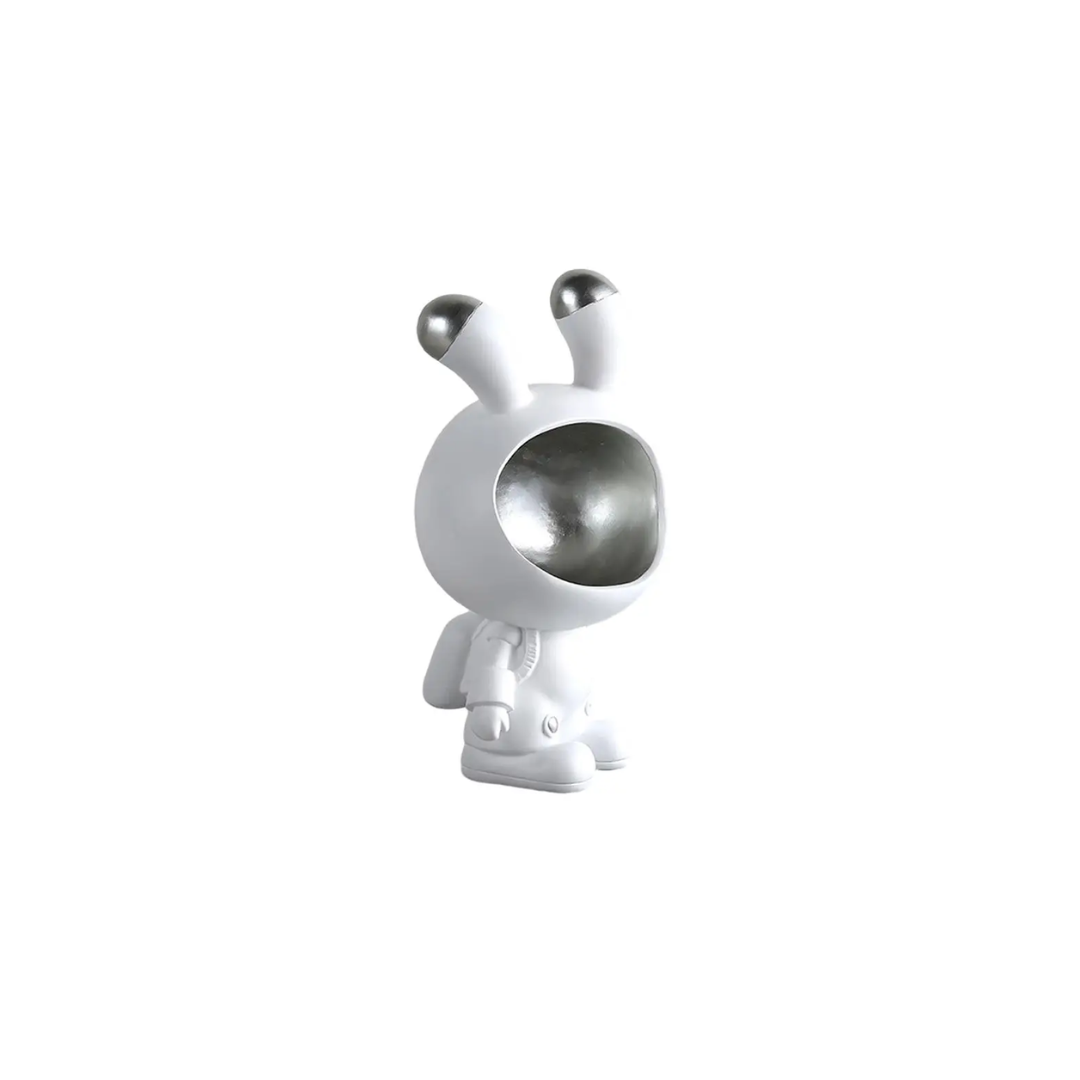 STATUE BEBE ASTRONUT BLANC ET ARGENTE ART SCULPTURE STATUE BEBE ASTRONUT BLANC ET ARGENTE ART SCULPTURE