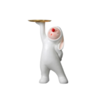 STATUE DE LAPIN NEZ ROUGE