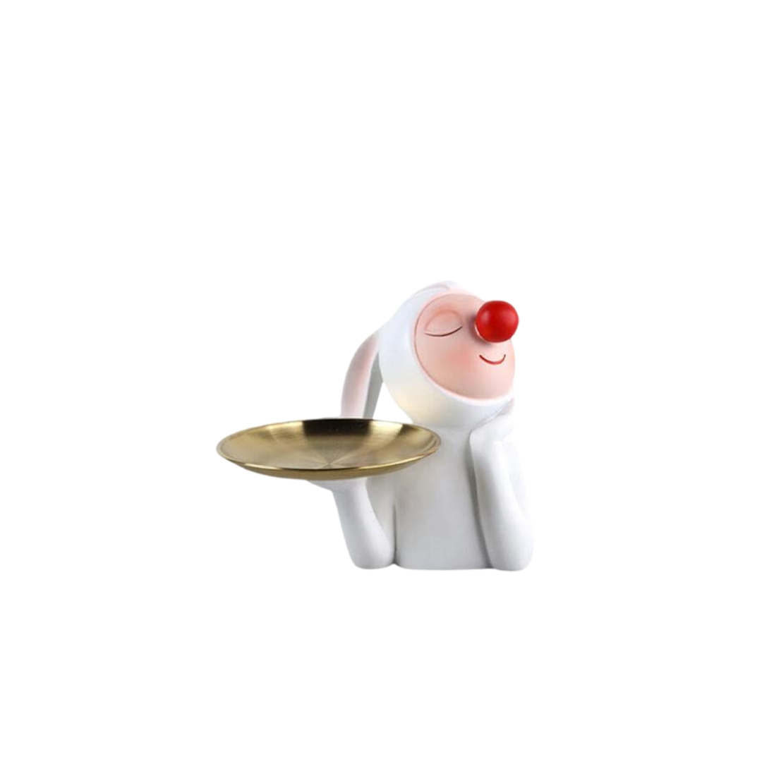 STATUE ET PRESNTOIR LAPIN NEZ ROUGE STATUE ET PRESNTOIR LAPIN NEZ ROUGE