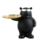 STATUE OURS NOIR ART SCULPTURE
