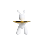 STATUE PETIT  LAPIN BLANC  ART SCULPTURE
