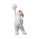 STATUE PRESNTOIR LAPIN NEZ ROUGE