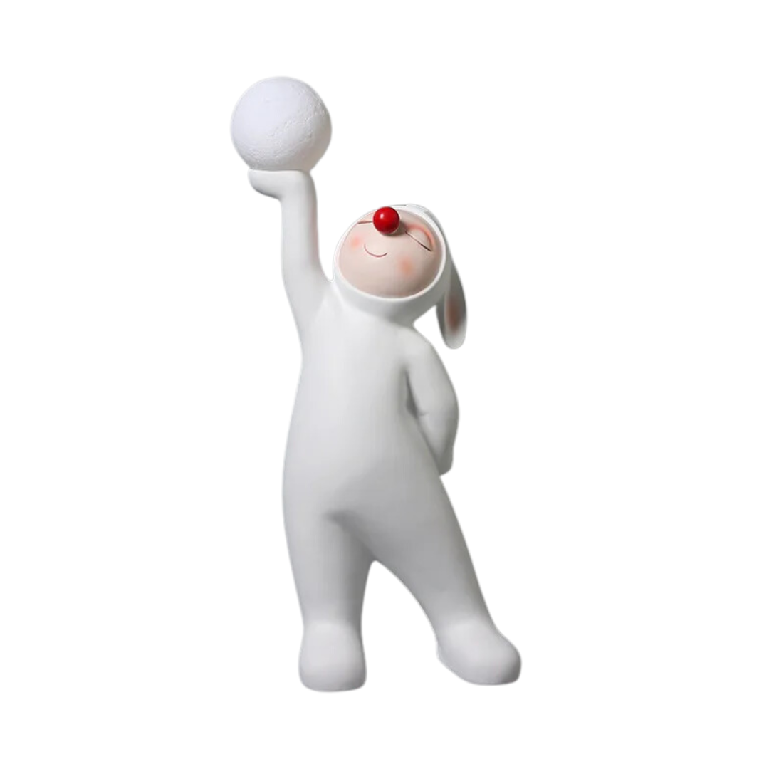 STATUE PRESNTOIR LAPIN NEZ ROUGE STATUE PRESNTOIR LAPIN NEZ ROUGE