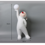 STATUE PRESNTOIR LAPIN NEZ ROUGE