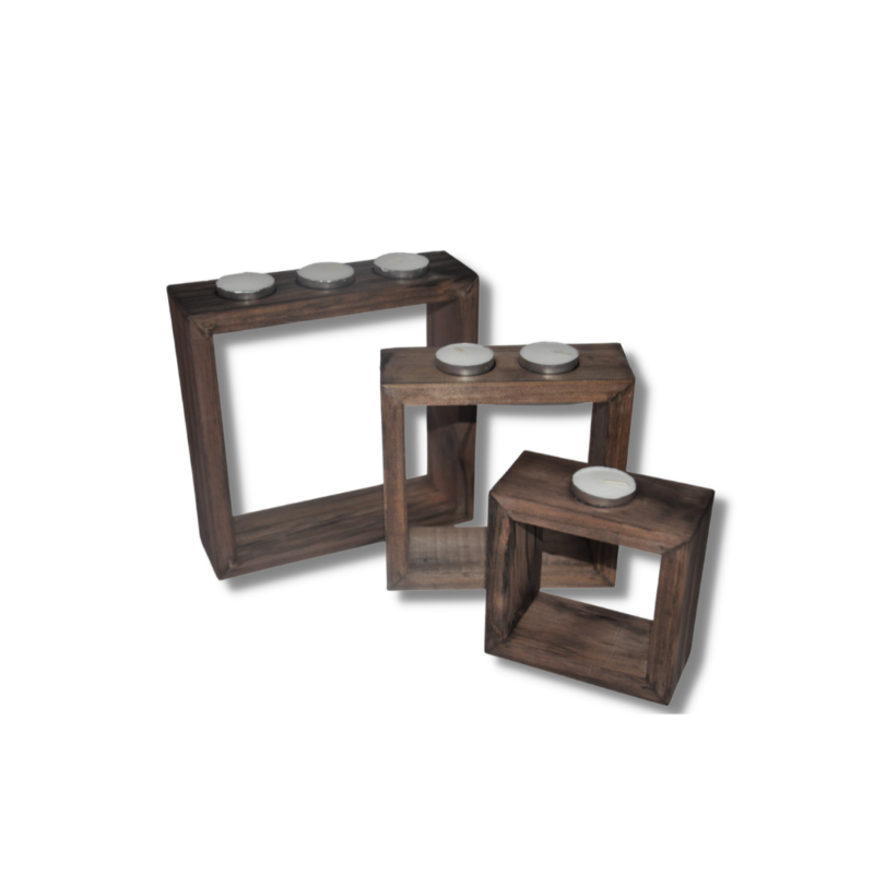 SUPPORT BOUGIE TRYPTIQUES +6 BOUGIES OFFERTES