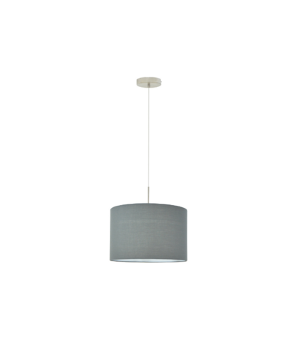 SUSPENSION  CARONY  NICKEL SATINE CHAPEAU  GRIS