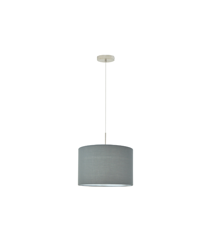 SUSPENSION CARONY NICKEL SATINE CHAPEAU GRIS SUSPENSION CARONY NICKEL SATINE CHAPEAU GRIS