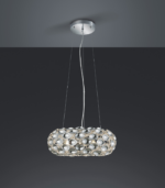 SUSPENSION SPOON  CHROME  PLASTIQUE 47CM