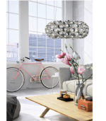 SUSPENSION SPOON  CHROME  PLASTIQUE 47CM