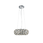 SUSPENSION SPOON  CHROME  PLASTIQUE 47CM