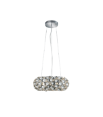 SUSPENSION SPOON  CHROME  PLASTIQUE 47CM