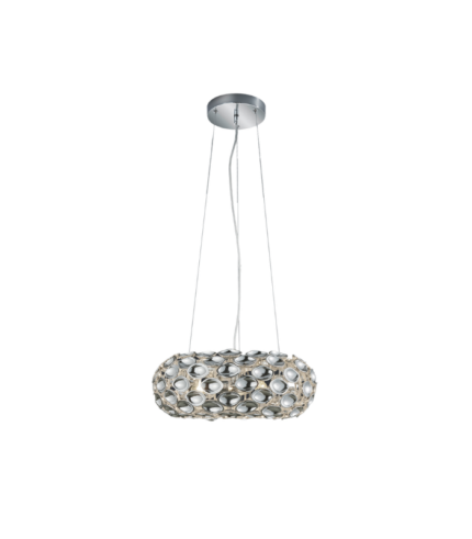 SUSPENSION SPOON  CHROME  PLASTIQUE 47CM
