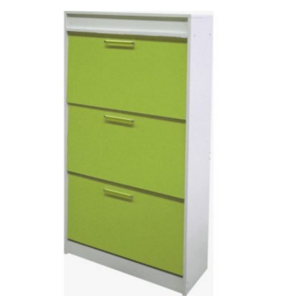 MEUBLE CHAUSSURES 3 ABBATANTS +NICHE  CL VERT