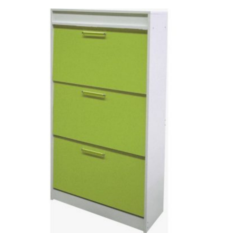 MEUBLE CHAUSSURES 3 ABBATANTS +NICHE  CL VERT