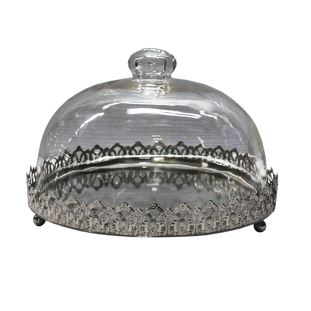 CLOCHE GATEAU VERRE MERCURISE PRESTIGE 26,67X15,24 CM CLOCHE GATEAU VERRE MERCURISE PRESTIGE 26,67X15,24 CM