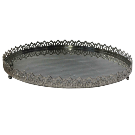 PLATEAU ROND VERRE MERCURISE  PRESTIGE  40,64X5,08 CM