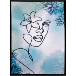 CHASSIS TOILE AV CADRE VISAGE 70X50 CM