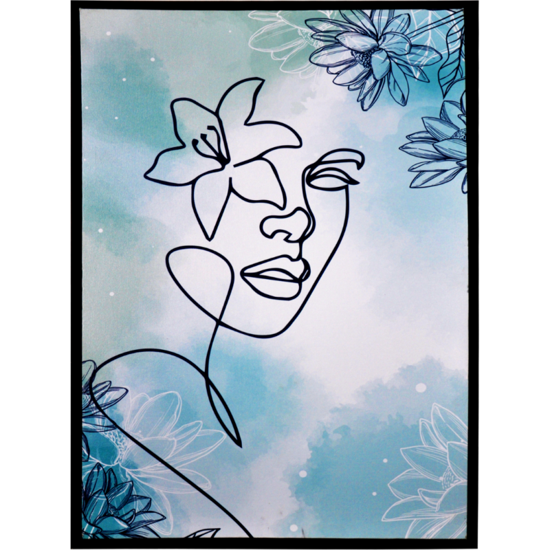 CHASSIS TOILE AV CADRE VISAGE 70X50 CM
