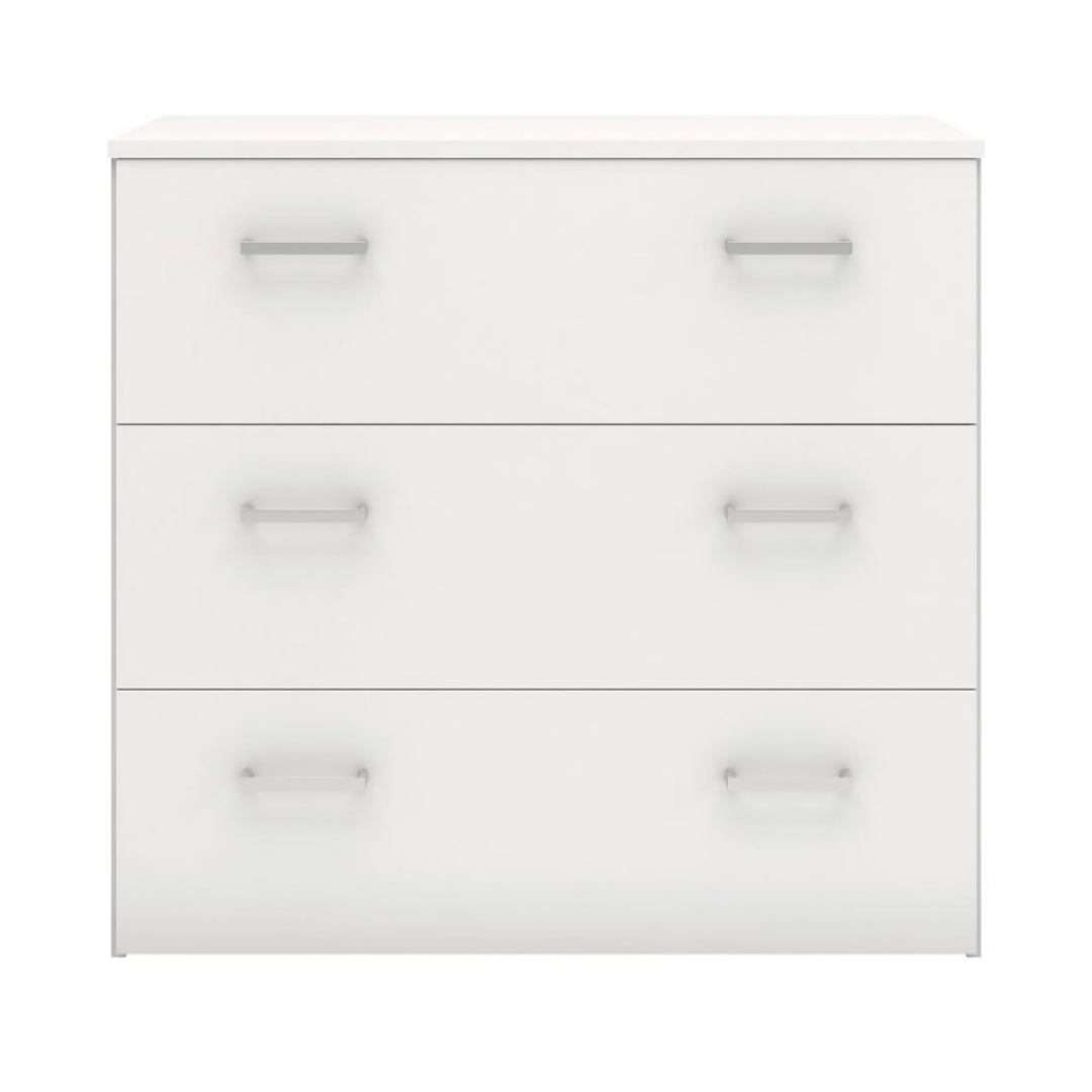 MEUBLE DE RANGEMENT 3 TIROIRS STRUCTURE BLANC HAUTE BRILLANCE MEUBLE DE RANGEMENT 3 TIROIRS STRUCTURE BLANC HAUTE BRILLANCE